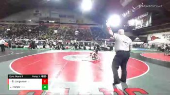 5A 113 lbs Cons. Round 1 - Braeten Jorgensen, Centennial vs Justin Parker, Rigby