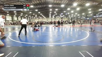 60 lbs Round Of 16 - Joseph James, All American Wrestling Club Blue - EL vs Apollo Hawkins, Revival Jokers - EL