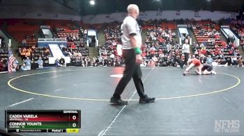 132 lbs Semifinals (8 Team) - Connor Younts, Clinton vs Caden Varela, Whitehall