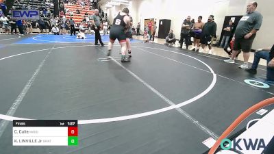 Final - Cash Culie, Wagoner Takedown Club vs KEVIN LINVILLE Jr, Skiatook Youth Wrestling