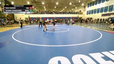 144 lbs Cons. Round 4 - Stuart Courchaine, West Valley (Spokane) vs Max Sasser, Pocatello