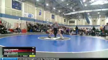 102 lbs Semis (4 Team) - Nolan Langley, Bloomington South vs Isaac Suddarth, Noblesville