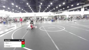 82 lbs Quarterfinal - Isaiah Baca, Juggernaut WC vs Ari Sobaje, The Empire