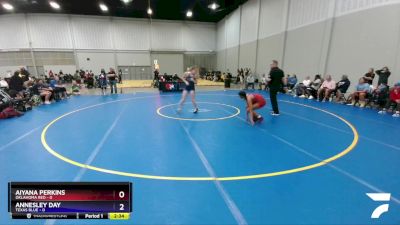 117 lbs Placement Matches (8 Team) - Aiyana Perkins, Oklahoma Red vs Annesley Day, Texas Blue