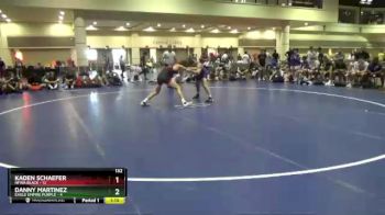 132 lbs Round 5 (10 Team) - Kaden Schaefer, NFWA Black vs Danny Martinez, Eagle Empire Purple