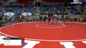 132 lbs Cons 64 #2 - Kole Brower, Illinois vs Jacob Fryer, Missouri