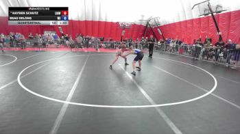 126 lbs Quarterfinal - Hayden Schutz, La Crosse Area Wrestlers vs Beau DeLong, Weigh-in Club