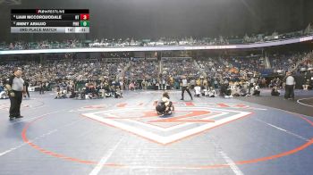 8A 120 lbs 3rd Place Match - Liam McCorquodale, Northwest Guilford High School vs Jimmy Araujo, Pinecrest High School