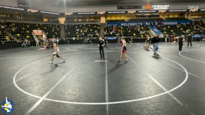 150 lbs Cons. Round 3 - Jaxon Gineris, Chicago (Mt. Carmel) vs Colton Vroman, Wilmot Union