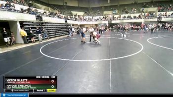 285 lbs Quarterfinal - Victor Gillett, Chippewa Elite Wrestling vs Hayden Skillings, Coon Rapids Mat Bandits Wrestl