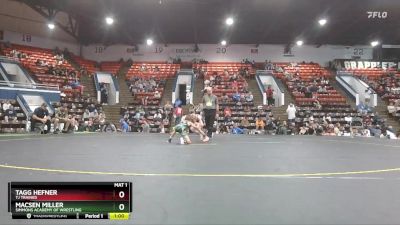 56 lbs Semifinal - Macsen Miller, Simmons Academy Of Wrestling vs Tagg Hefner, TJ Trained