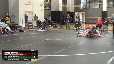 170 lbs Round 6 (16 Team) - Grace Britten, Grand View Wrestling Club vs Addison Arvdal, NE Valkyrie