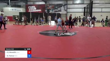 57 kg Round Of 32 - Brandon Meredith, Jackrabbit Wrestling Club vs Brayden Palmer, Regional Training Center South