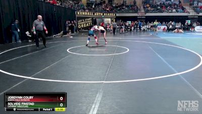 120G Cons. Round 2 - Jordynn Colby, North Pole Patriots vs Solveig Finstad, Lathrop Wrestling