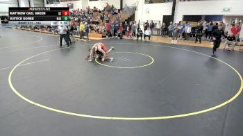 184 lbs Cons. Round 2 - Matthew Cael Green, Georgetown (KY) vs Justice Goree, Manchester