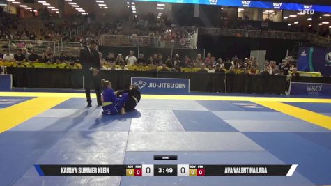 Ava Valentina Lara vs Kaitlyn Summer Klein 2025 Pan Kids Jiu-Jitsu IBJJF Championship