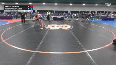 175 lbs 7th Place - Annette Preston, AZ vs Remington LaFlamme, PA