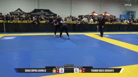 Yasmim Souza Douranth vs Sarah Sophia Carrillo 2026 Pan IBJJF Jiu-Jitsu No-Gi Championship