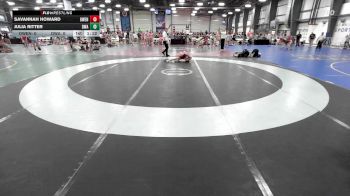 100 lbs Rr Rnd 3 - Savannah Howard, Owen Valley Girlz vs Julia Ritter, Diesel Wrestling Academy Orange