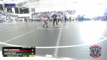 70 lbs Champ. Round 2 - Bray McCormack, Trailhands Wrestling Club vs Hudson Riley, Olathe Raptor Wrestling Club