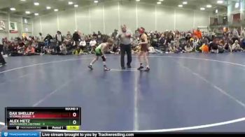 80 lbs Round 3 (6 Team) - Dax Shelley, Wyoming Brown vs Alex Metz, South Dakota Lightning