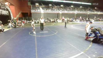 65 lbs Quarterfinal - Kye Johansen, No Team vs Lawrence Clark, Cowboy Kids WC