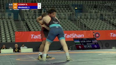 87 kg Repechage - Zac Braunagel, USA vs Rahimjon Uzokov, UZB