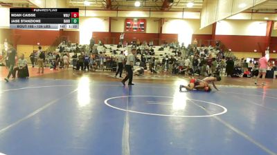 126 lbs Quarterfinal - Noah Caisse, Wolfgang vs Jase Stanzione, Danbury