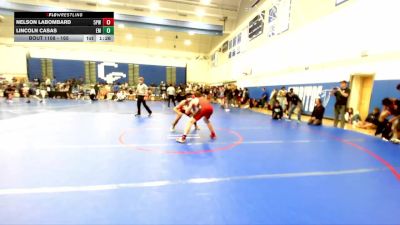 165 lbs Champ. Round 1 - Nelson LaBombard, 5 Point Wrestling vs Lincoln Casas, El Modena