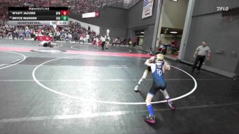 90 lbs Quarterfinal - Wyatt Jacobs, Delavan-Darien Youth Wrestling vs Bryce Madden, Sarbacker Wrestling Academy