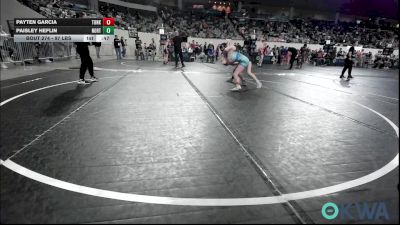 97 lbs Consolation - Payten Garcia, Tonkawa Takedown Club vs Paisley Heflin, Northeast Take Down Club