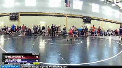 97 lbs Champ. Round 1 - Grant Kirkpatrick, Columbus East Wrestling Club vs Nicholas Freeze, Midwest Regional Training Center