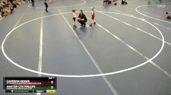 Round 2 - Sawyer-Lyn Phillips, Farmington Wrestling Club vs Cameron Geiger, St. Francis Gladiators Wrestling Club