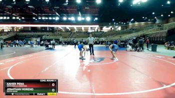 157 lbs Cons. Round 3 - Xavier Pena, Zephyrhills Christian vs Jonathan Moreno, South Dade