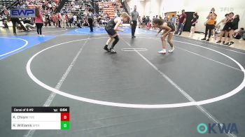 106 lbs Consi Of 8 #2 - Kaylyn Chism, Tahlequah Wrestling Club vs Ryker Williams, Sperry Wrestling Club