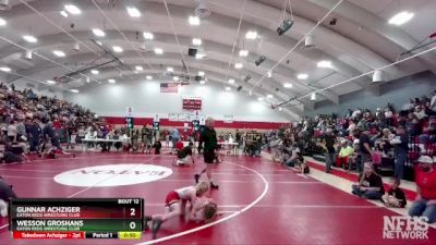 47-51 lbs Round 1 - Wesson Groshans, Eaton Reds Wrestling Club vs Gunnar Achziger, Eaton Reds Wrestling Club