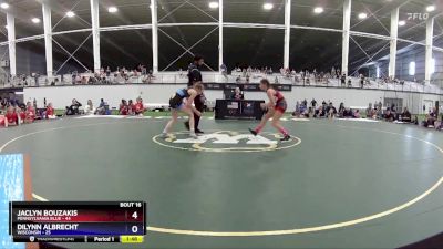 100 lbs Placement Matches (8 Team) - Jaclyn Bouzakis, Pennsylvania Blue vs Dilynn Albrecht, Wisconsin