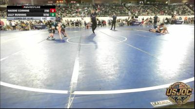 108 lbs Consi Of 16 #2 - Haddie Cornine, Sedalia Youth Wrestling Club vs Lilly Rushing, Tough N Technical Wrestling Club