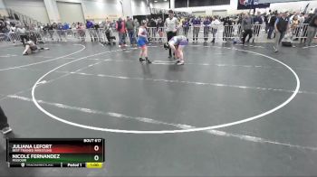 190 lbs Cons. Round 3 - Juliana LeFort, Best Trained Wrestling vs Nicole Fernandez, Missouri