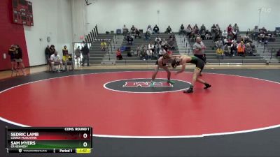 138 lbs Cons. Round 1 - Sedric Lamb, Louisa-Muscatine vs Sam Myers, CR Kennedy