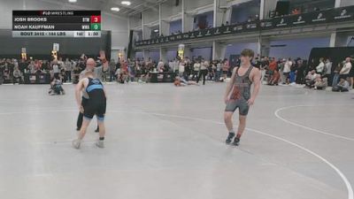 144 lbs Quarters - Noah Kauffman, Moen Wrestling Academy vs Josh Brooks, Best Trained Wrestling