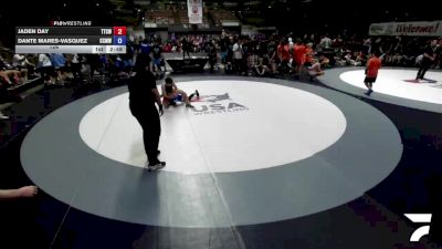 126 lbs Jaden Day, TCWA - Tri-Counties Wrestling Association vs Dante Mares-Vasquez, CMWA - Coastal Mountain Wrestling Association