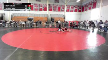 126 lbs 7th Place - Matt Lallos, Chelmsford vs Nathan Taub, Needham