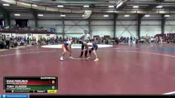 149 lbs Quarterfinal - Tony Ulaszek, U.S. Coast Guard Academy vs Evan Fidelibus, New England College