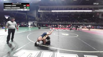132 lbs Champ. Round 1 - Gabriel Champagne, Grace M Davis vs Phoenix Lopez, Merrill West