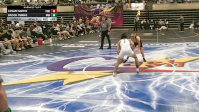 114 lbs Round 3 (4 Team) - Logan Harris, Hononegah, IL vs Brock Purdie, Apple Valley, MN