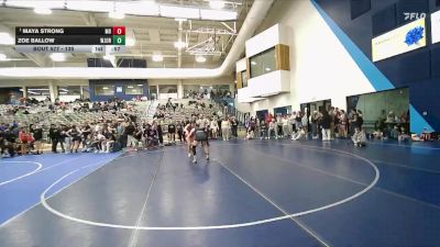 135 lbs Cons. Semi - Maya Strong, Mountain Ridge vs Zoe Ballow, West Jordan