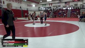 126 lbs Champ. Round 1 - Aaron Stillings, Fulton (H.S.) vs Ethan Johnson, Northeast Community