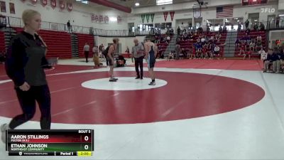 126 lbs Champ. Round 1 - Aaron Stillings, Fulton (H.S.) vs Ethan Johnson, Northeast Community
