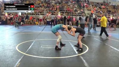 100 lbs Cons. Semi - Gia Zachrich, CP vs Zoi Parker, New Richmond